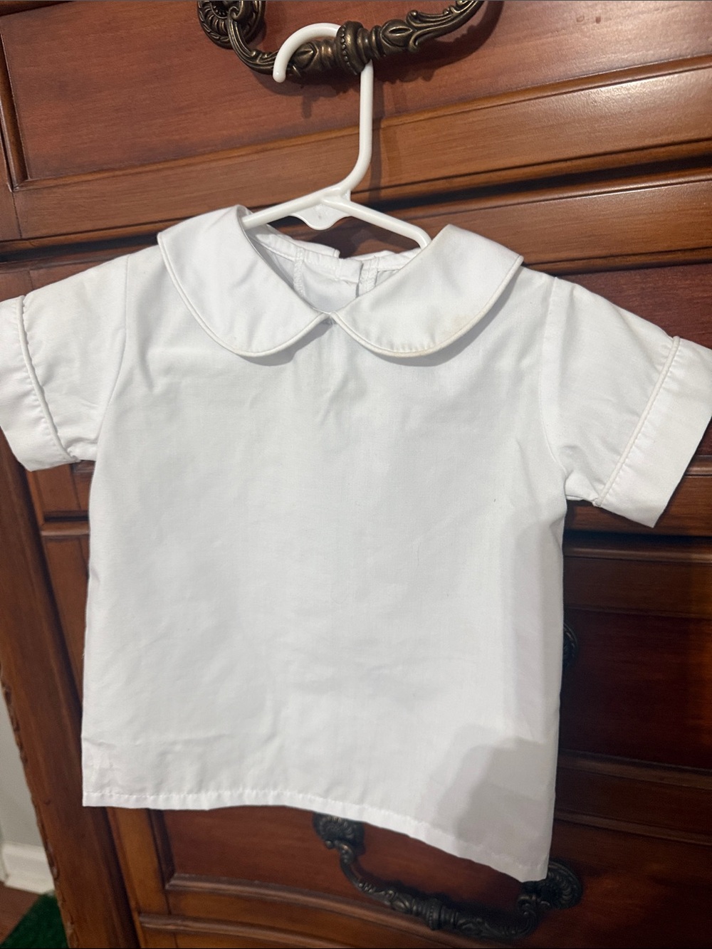 Children's White Peter Pan Collar Top